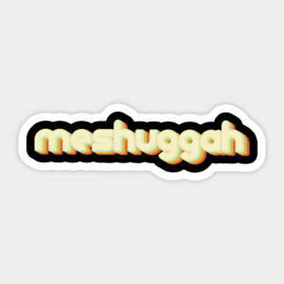 vintage color meshuggah Sticker